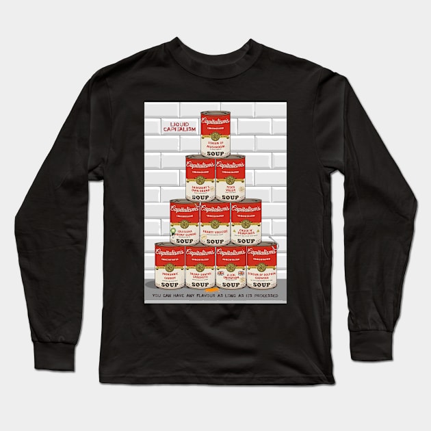 Liquid Capitalism: Pyramid Selling 1 Long Sleeve T-Shirt by BenCowanArt